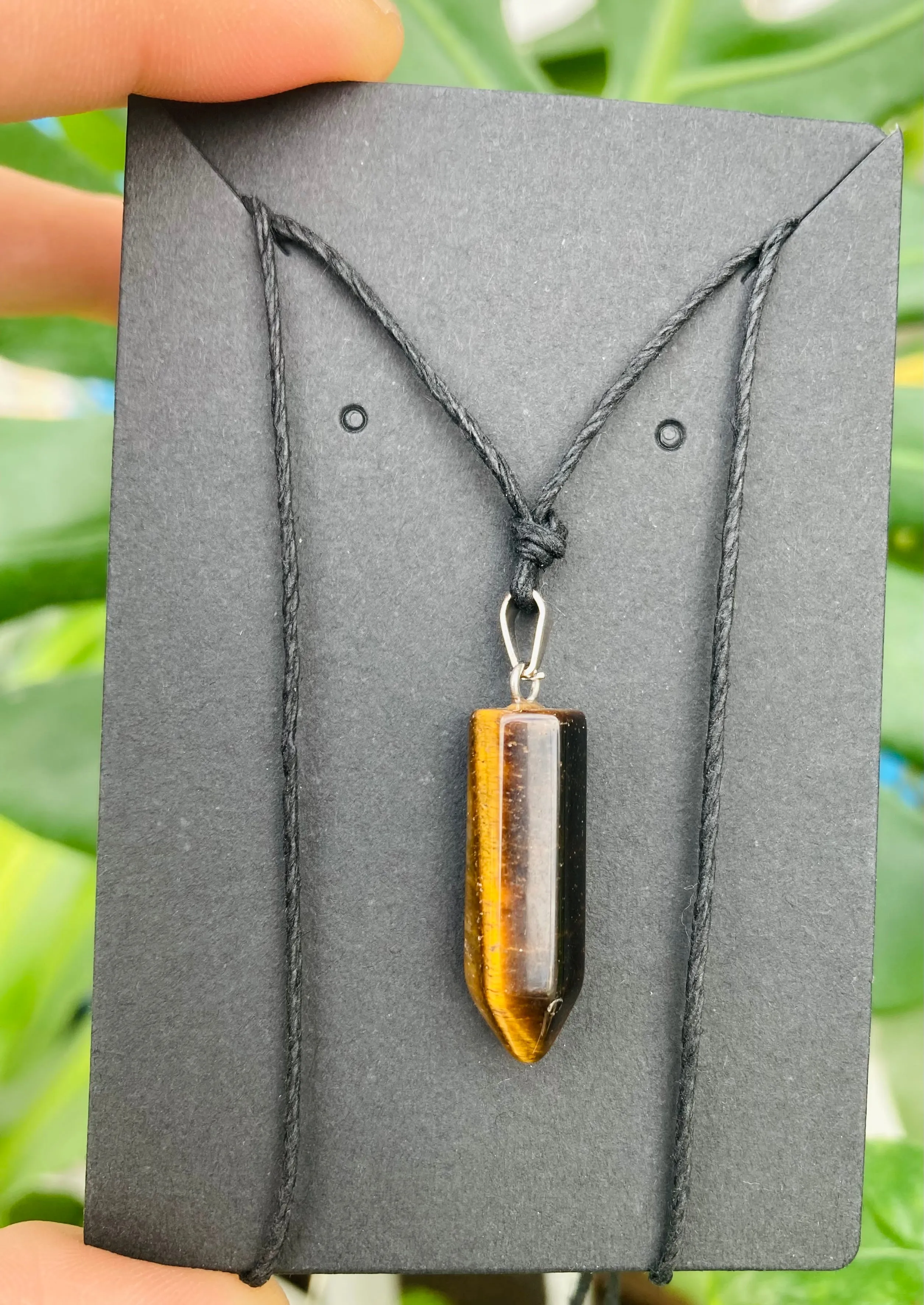 Tigerseye Point Pendant