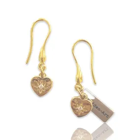 Tiny Gold Plated French Hooks Earrings