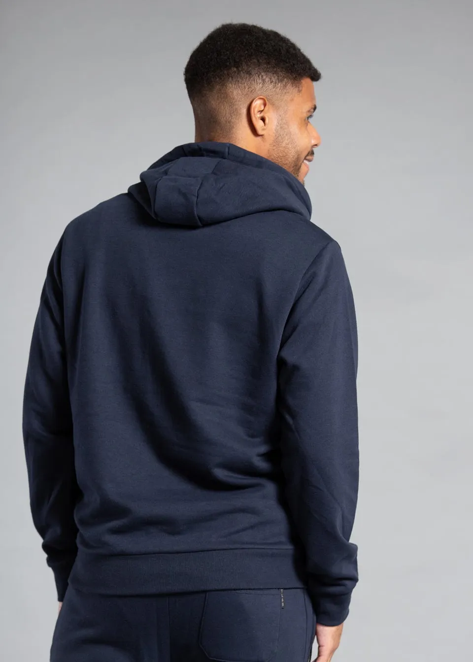 Tokyo Laundry Navy Zip Neckline Hoody