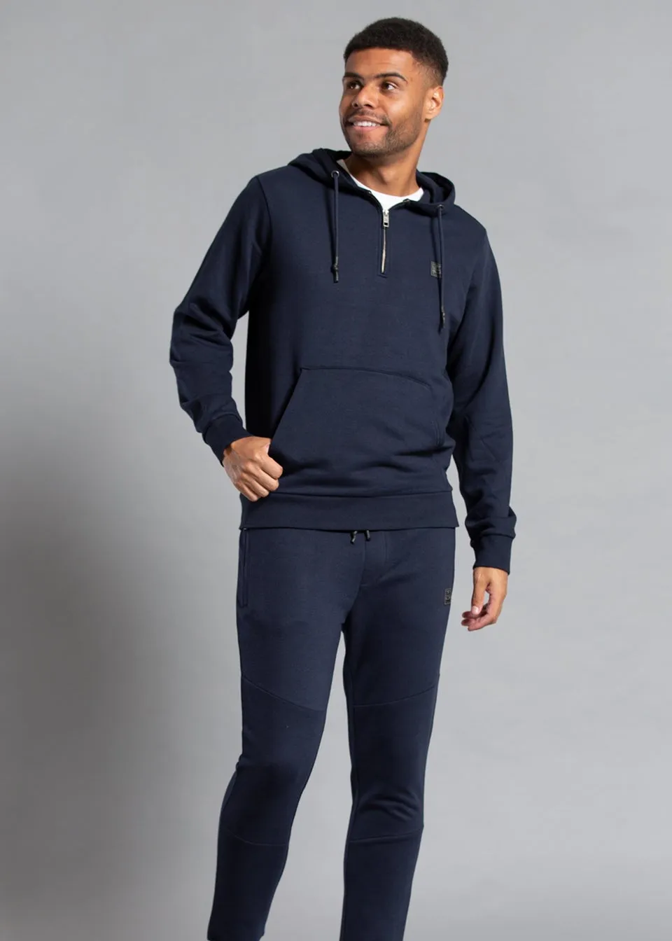 Tokyo Laundry Navy Zip Neckline Hoody