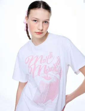 TSHIRT LES POMMES WHITE PINK