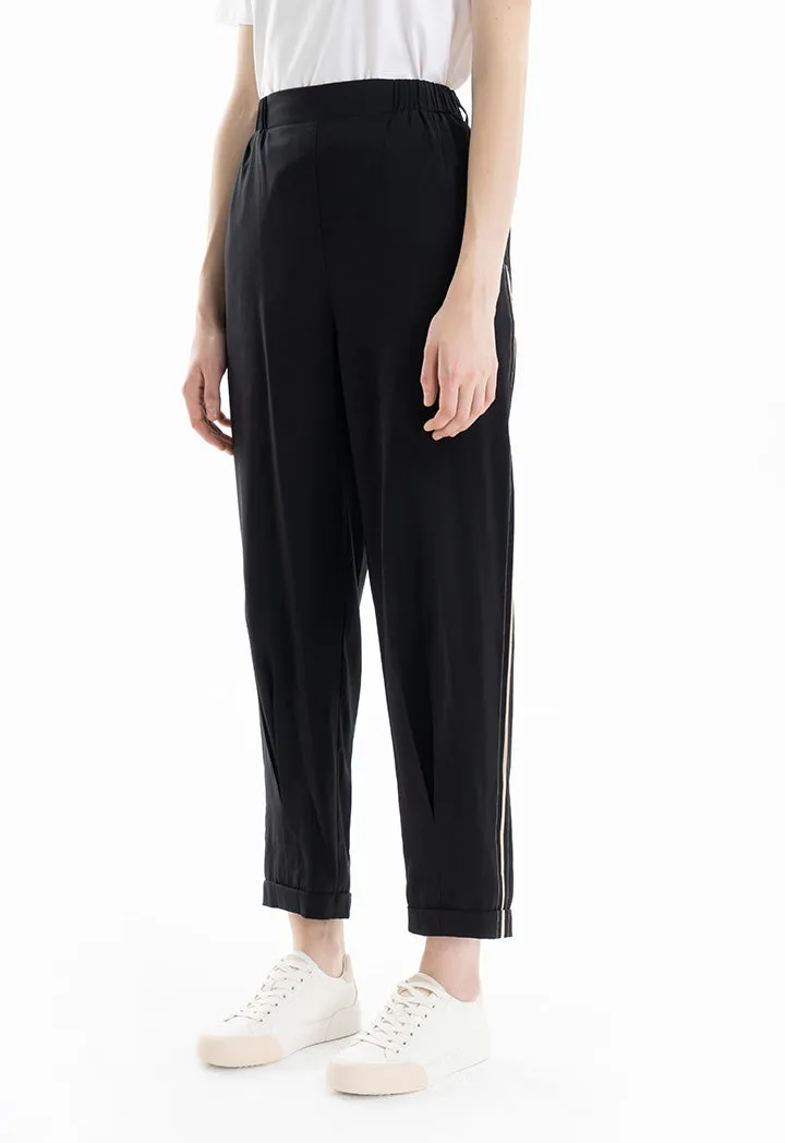 Two Tone Side Stripe Straight Leg Trouser