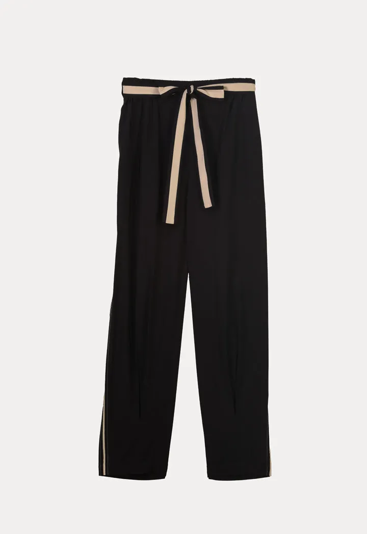 Two Tone Side Stripe Straight Leg Trouser