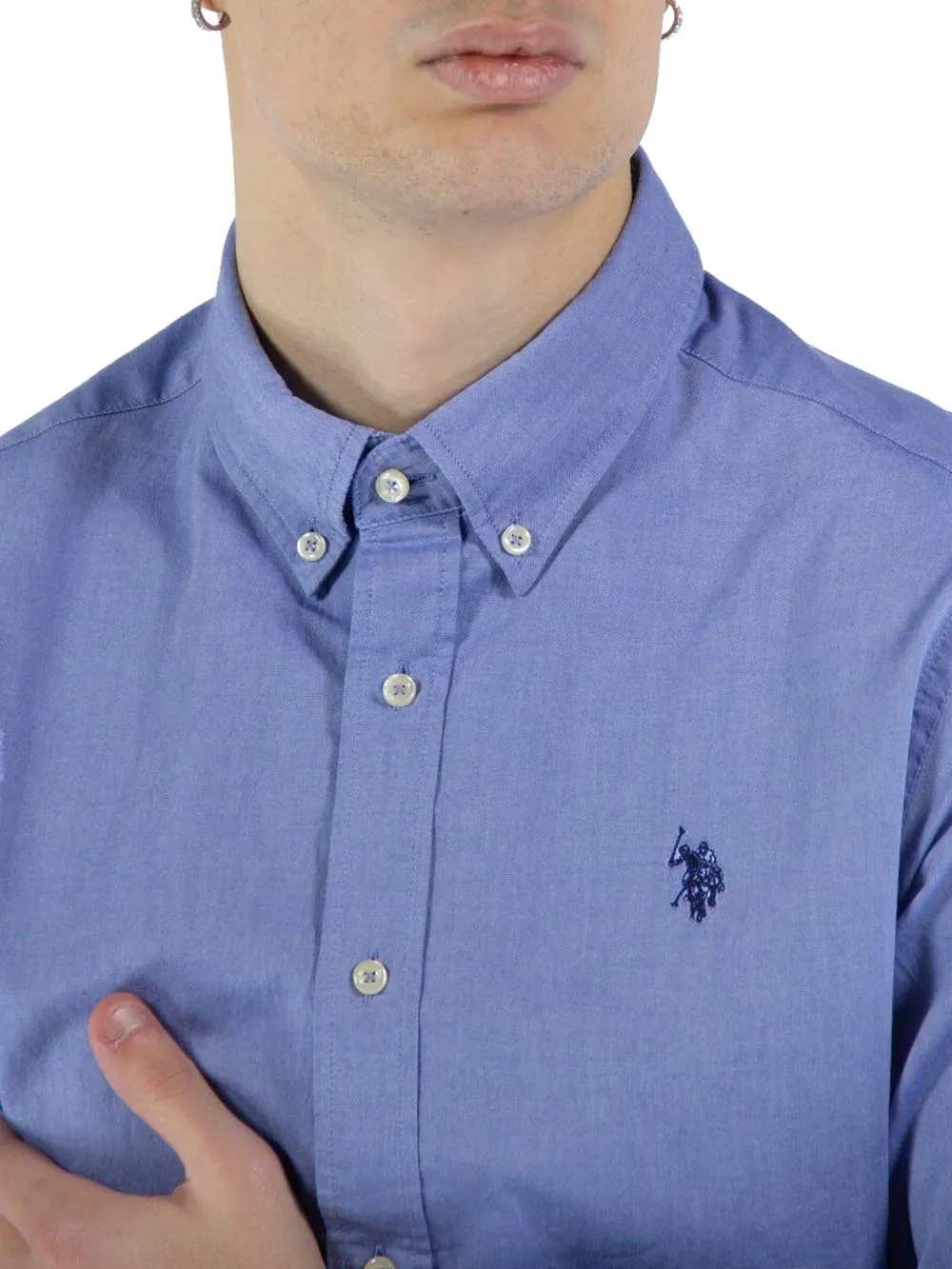 U.S. Polo Assn. Camicia Uomo Evan 67767 51004 Denim