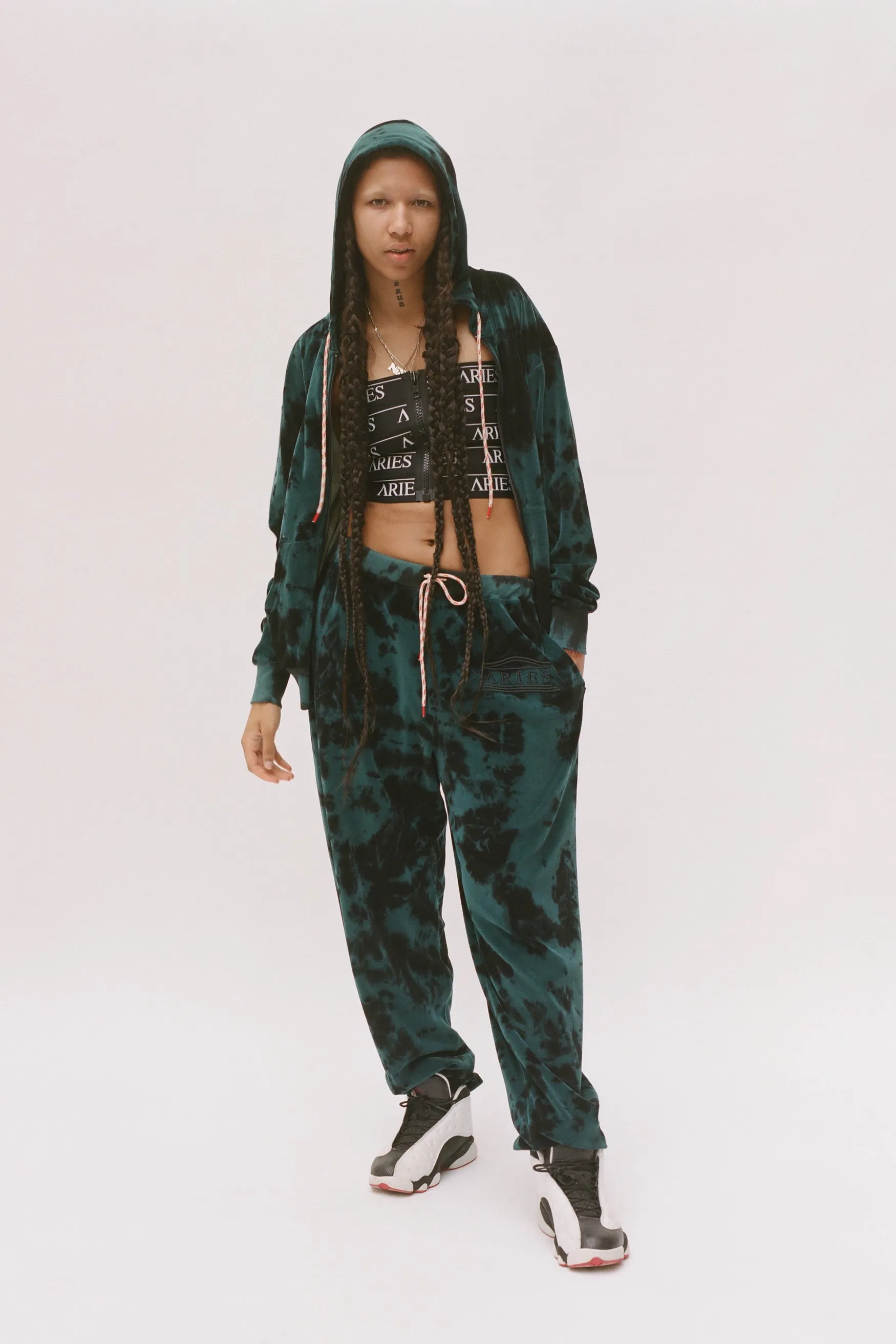 Velour Tie-Dye Sweatpants