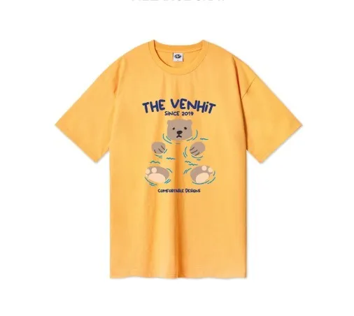 VENHIT  |Unisex U-Neck Logo T-Shirts