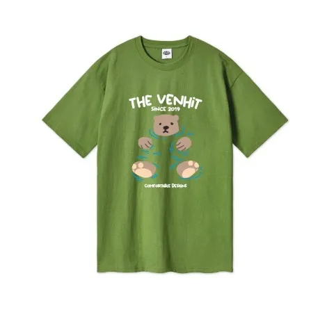 VENHIT  |Unisex U-Neck Logo T-Shirts