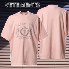 VETEMENTS  |Street Style Cotton Short Sleeves T-Shirts