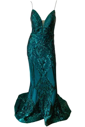 Vixen Gown - Emerald