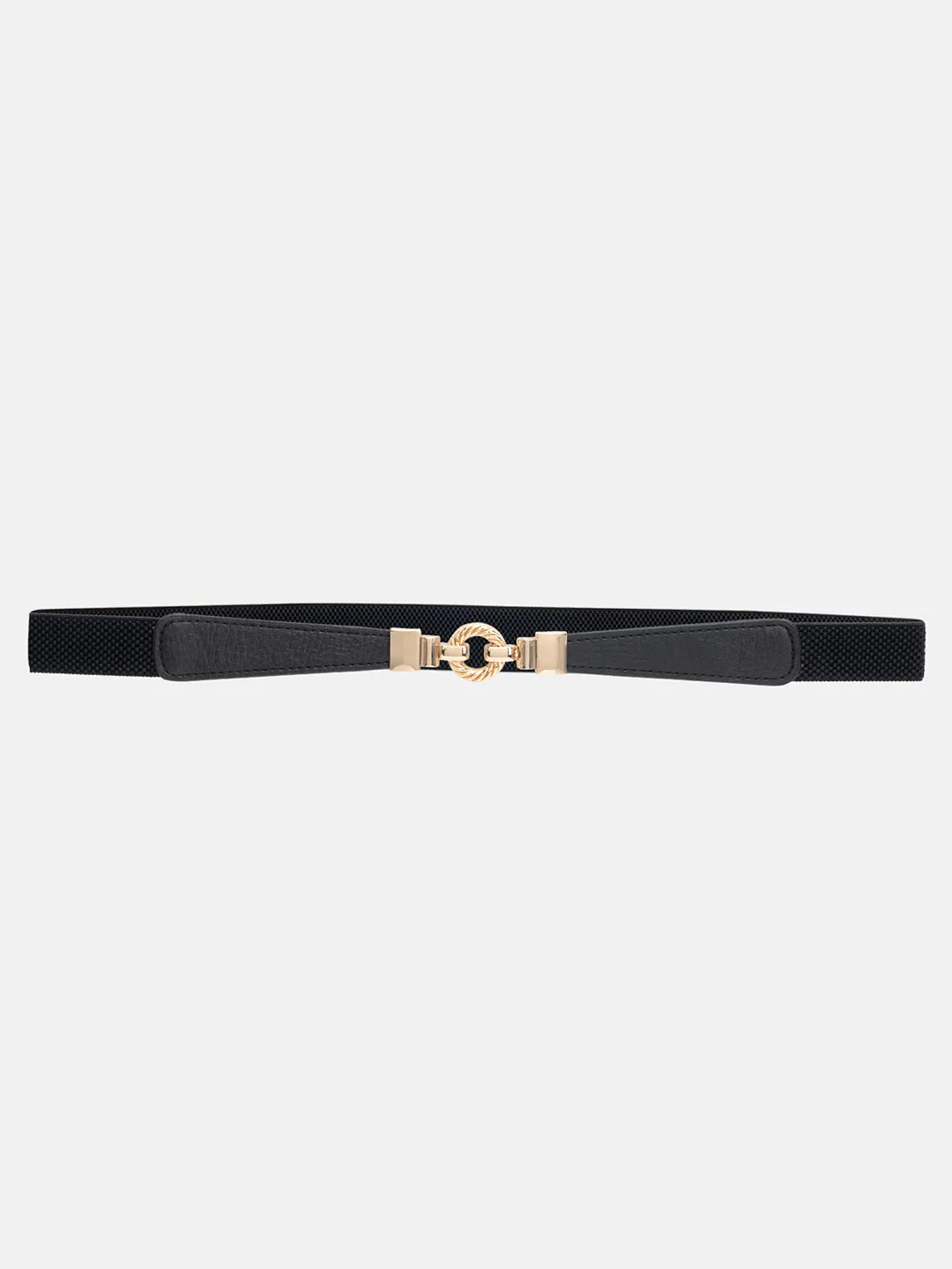 Wide Waist Belt With Buckle