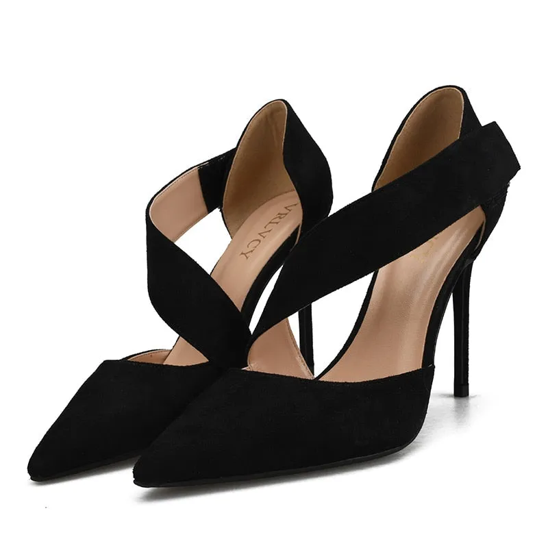 Women's Autumn Pointed Toe Ultra Thin Partywear High Heel Pumps