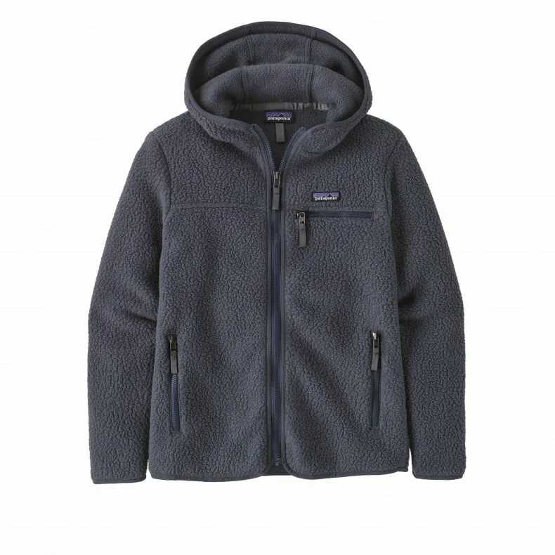 Women's Patagonia Retro Pile Fleece Hoody (Smolder Blue)