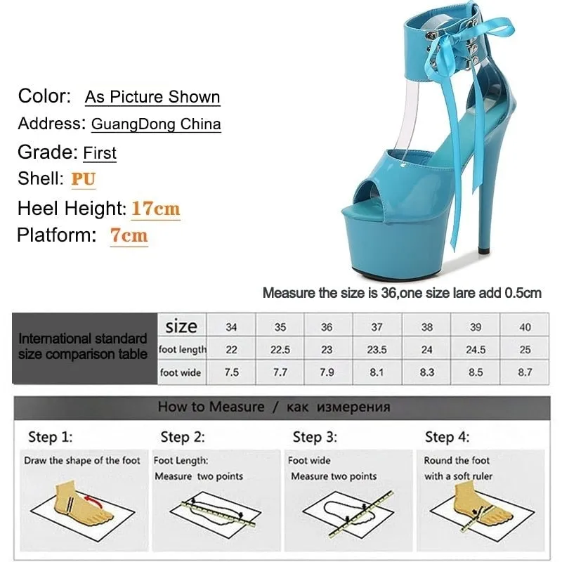 Women's Summer Style Partywear Mixed Colors Ankle Strap Hi-Heel Pumps