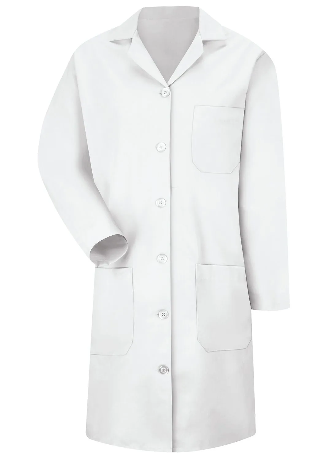 Women's White 6-Button Front Lab Coat