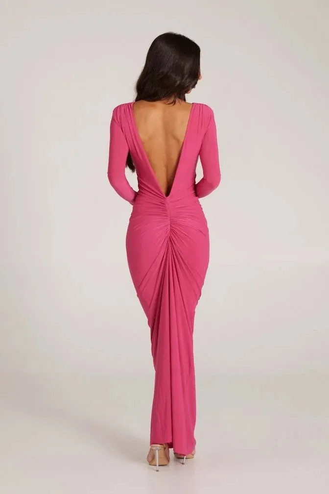 Yvonne Reversible Gown - Magenta