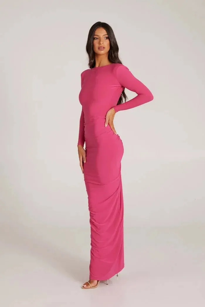 Yvonne Reversible Gown - Magenta